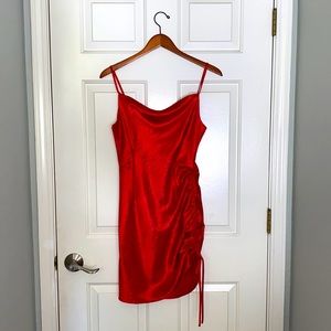Red Silk Dress